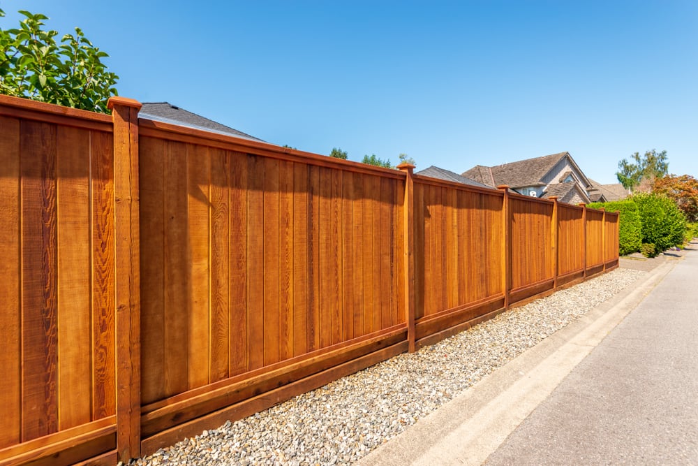 wood fencing material